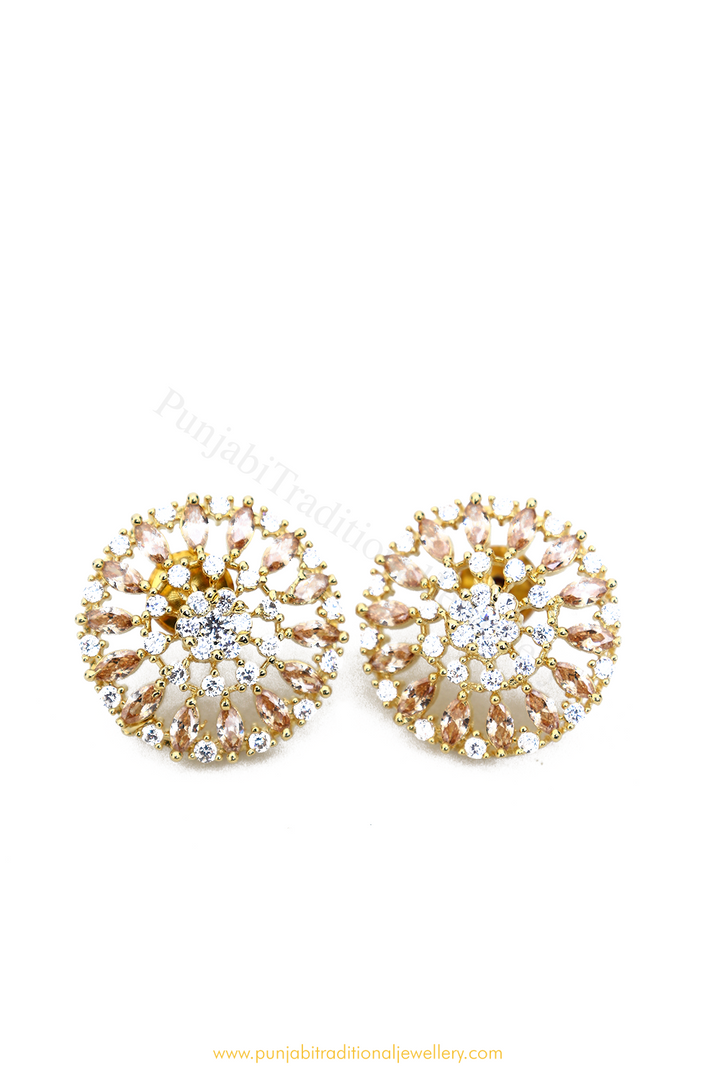 Gold Finished AD Studs By PTJ