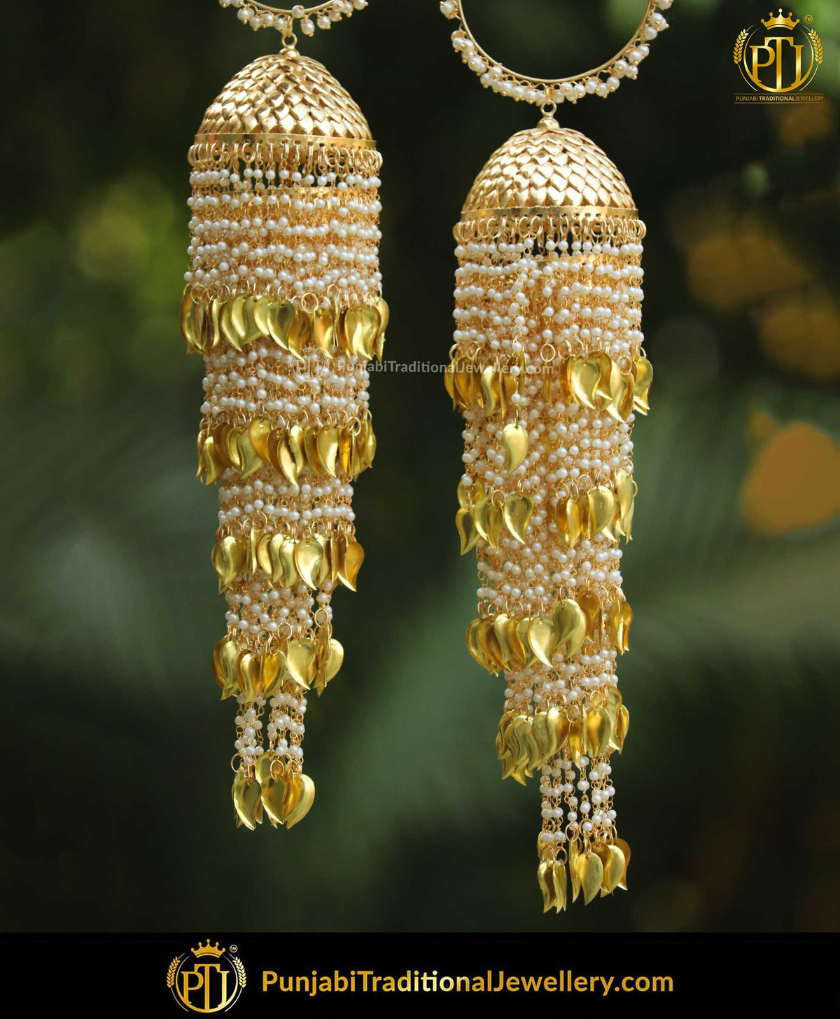 Pippal Patti Pearl Bridal Kalire | Punjabi Traditional Jewellery Exclusive