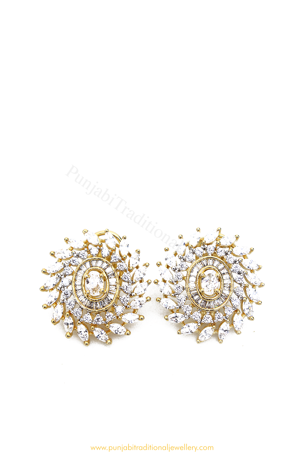 Gold Finished AD Studs By PTJ