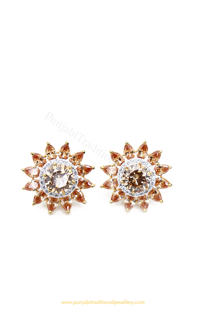 Gold Finished AD Studs By PTJ