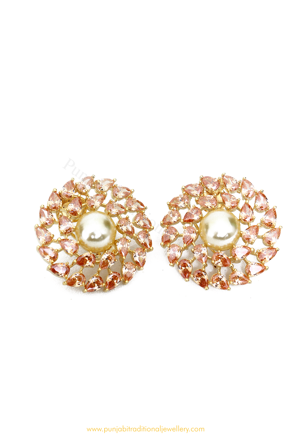 Gold Finished AD Studs By PTJ