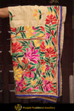 Multi Color Pure Phulkari Dupatta By Punjabi Traditional Jewellery