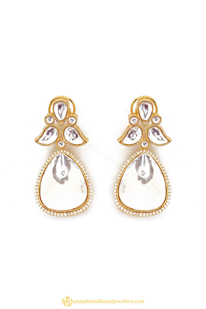 Gold Finished Earrings by PTJ
