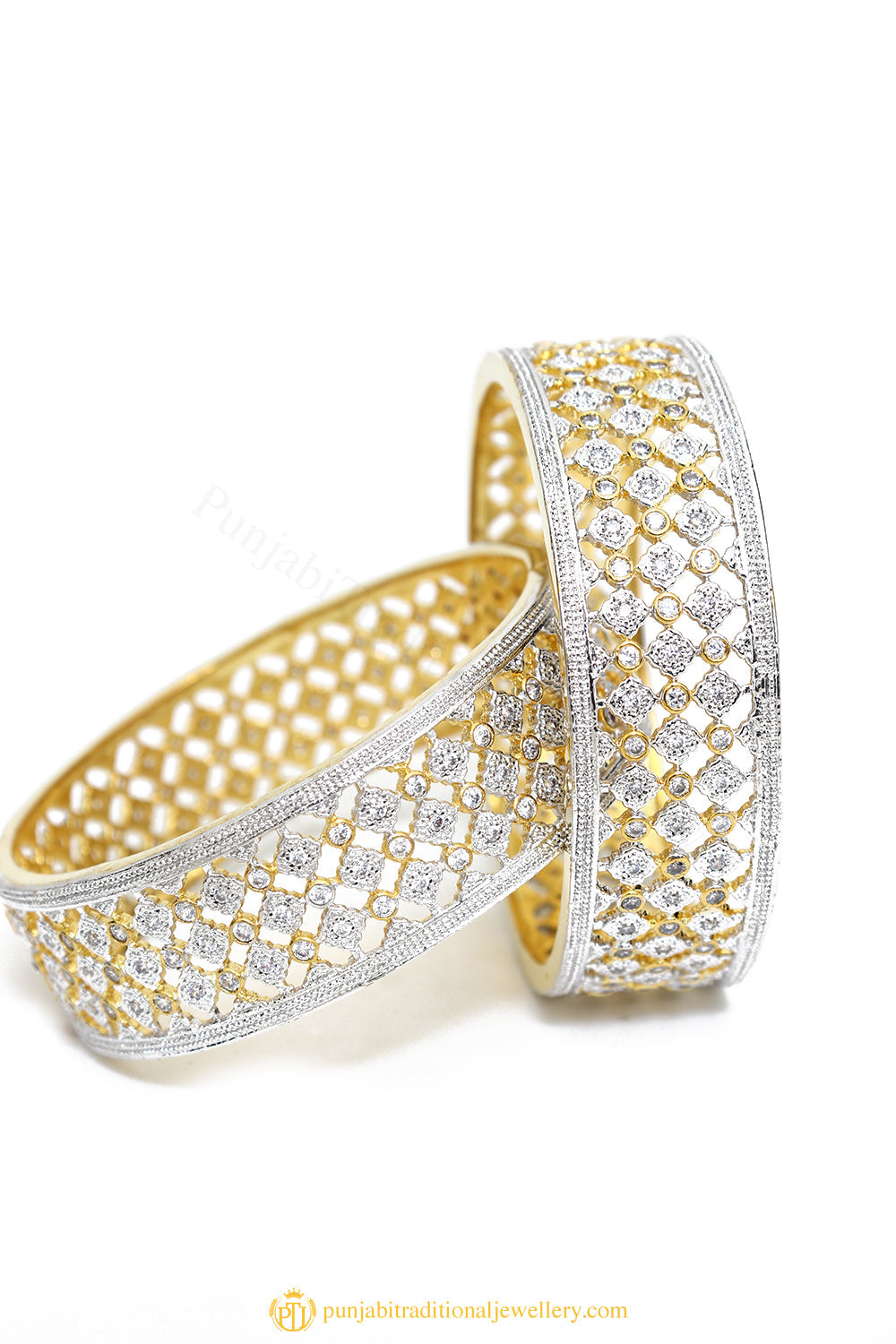 Gold Finished Bangles by PTJ