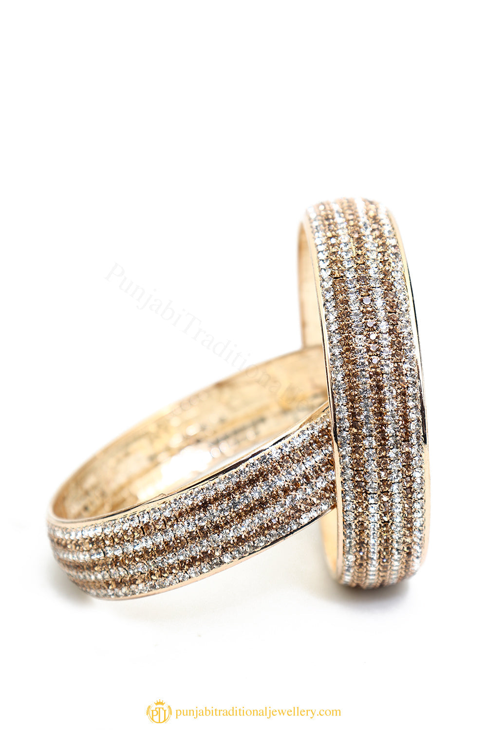 Gold Finished Bangles by PTJ