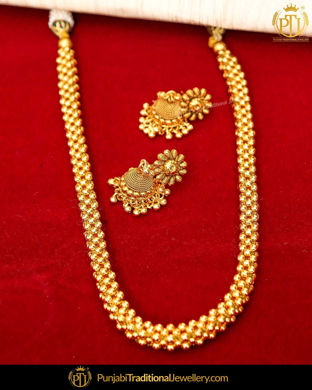 Antique Gold Finished Johda long Set  | Punjabi Traditional Jewellery Exclusive