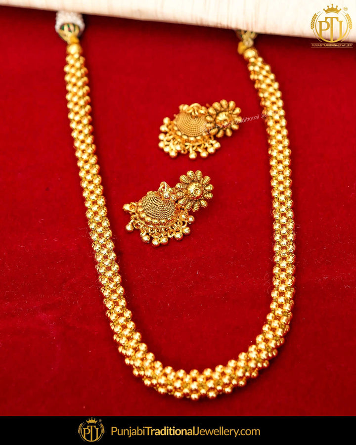 Antique Gold Finished Johda long Set  | Punjabi Traditional Jewellery Exclusive