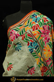 Multi Color Pure Phulkari Dupatta By Punjabi Traditional Jewellery