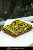 Black & Yellow Color Pure Phulkari Dupatta By Punjabi Traditional Jewellery