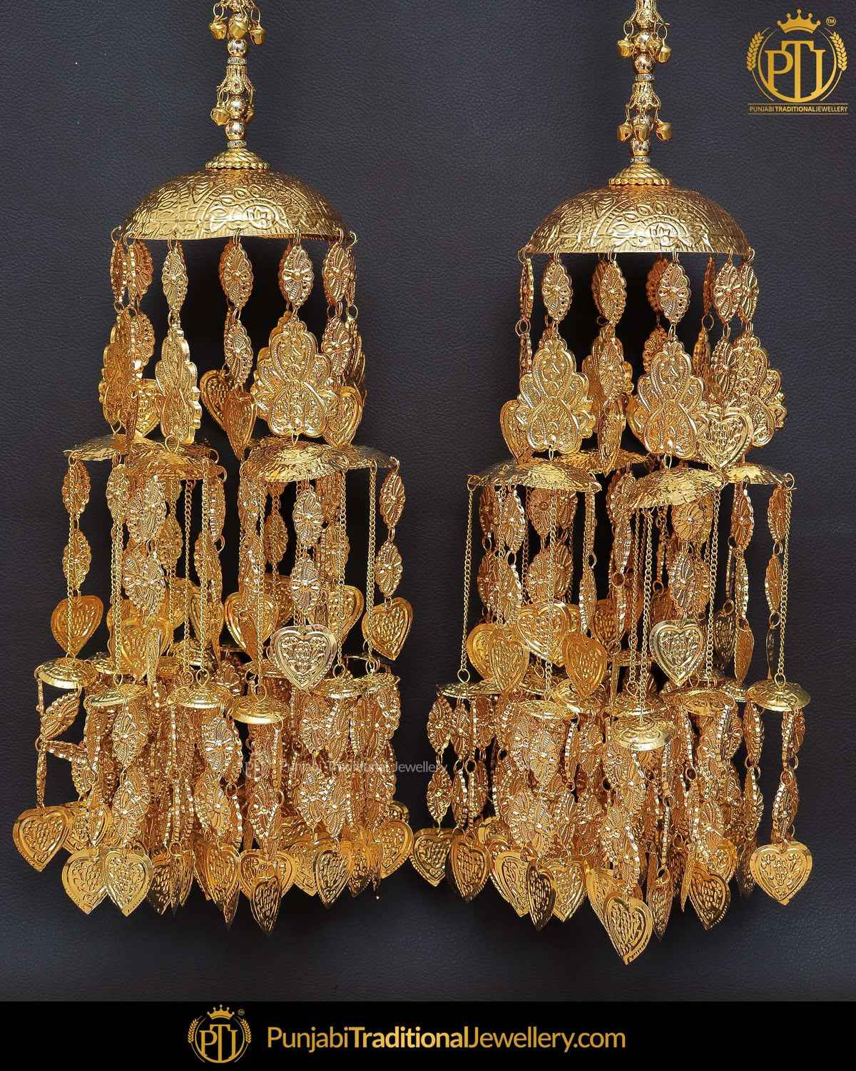 Antique Gold Pippal Patti Bridal Kalire | Punjabi Traditional Jewellery Exclusive