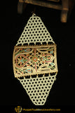Gold Finished Navratan Jadau Bracelet | Punjabi Traditional Jewellery Exclusive