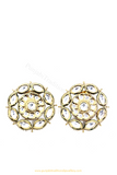 Gold Finished Kundan Studs By PTJ