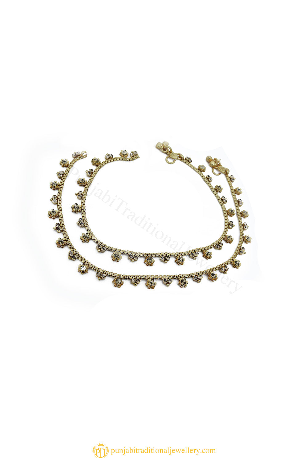 Gold Finished Payal by PTJ