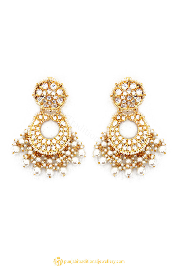 Gold Finished Earrings by PTJ