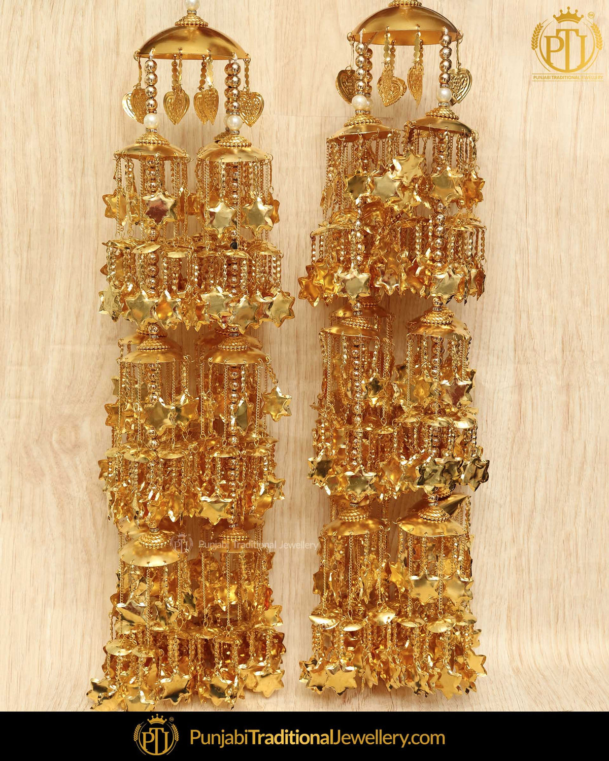 Antique Gold Pippal Patti Bridal Kalire | Punjabi Traditional Jewellery Exclusive