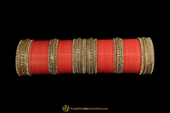 Red Wedding Bridal Chura By Punjabi Traditional Jewellery