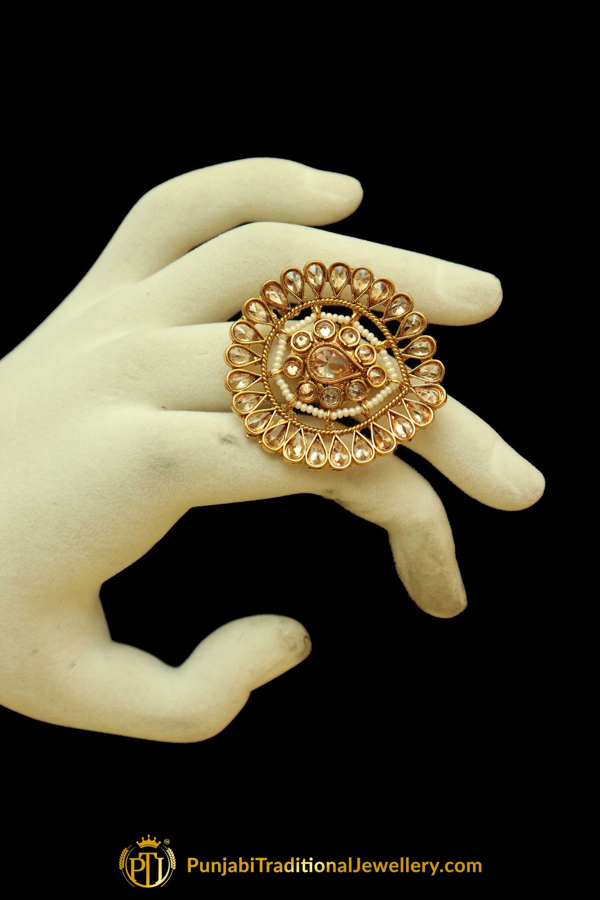 Polki Ring By Punjabi Traditional Jewellery