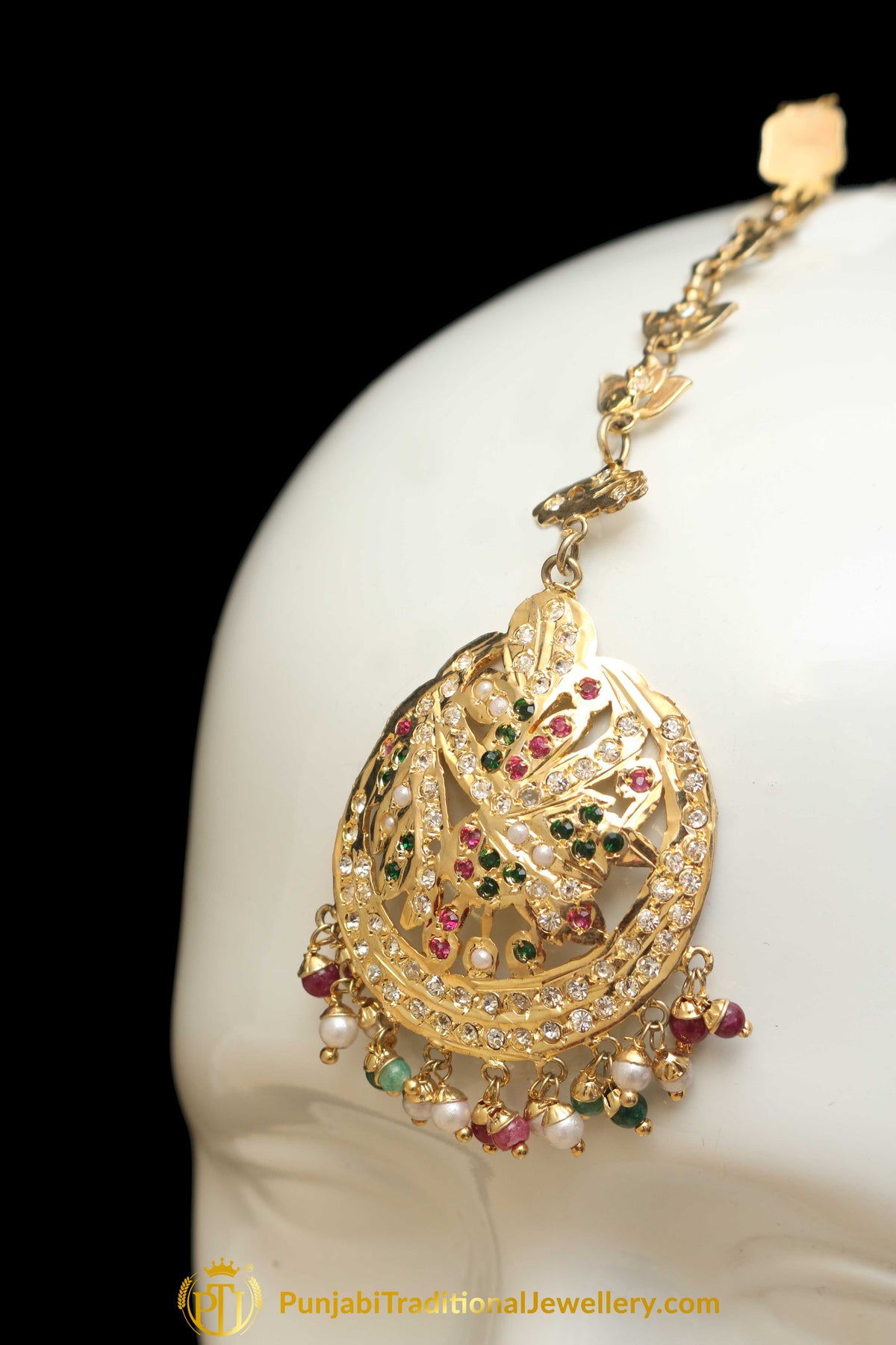 Multi Jadau Tikka By Punjabi Traditional Jewellery