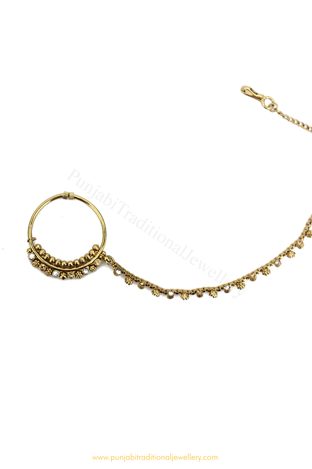 Antique Gold Finished Nath By PTJ