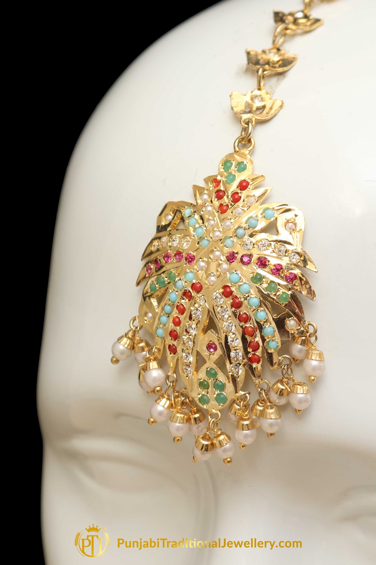 Multi Jadau Tikka By Punjabi Traditional Jewellery
