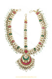 Gold Finished Rbby Emerald Kundan Matha Patti By PTJ Exclusive
