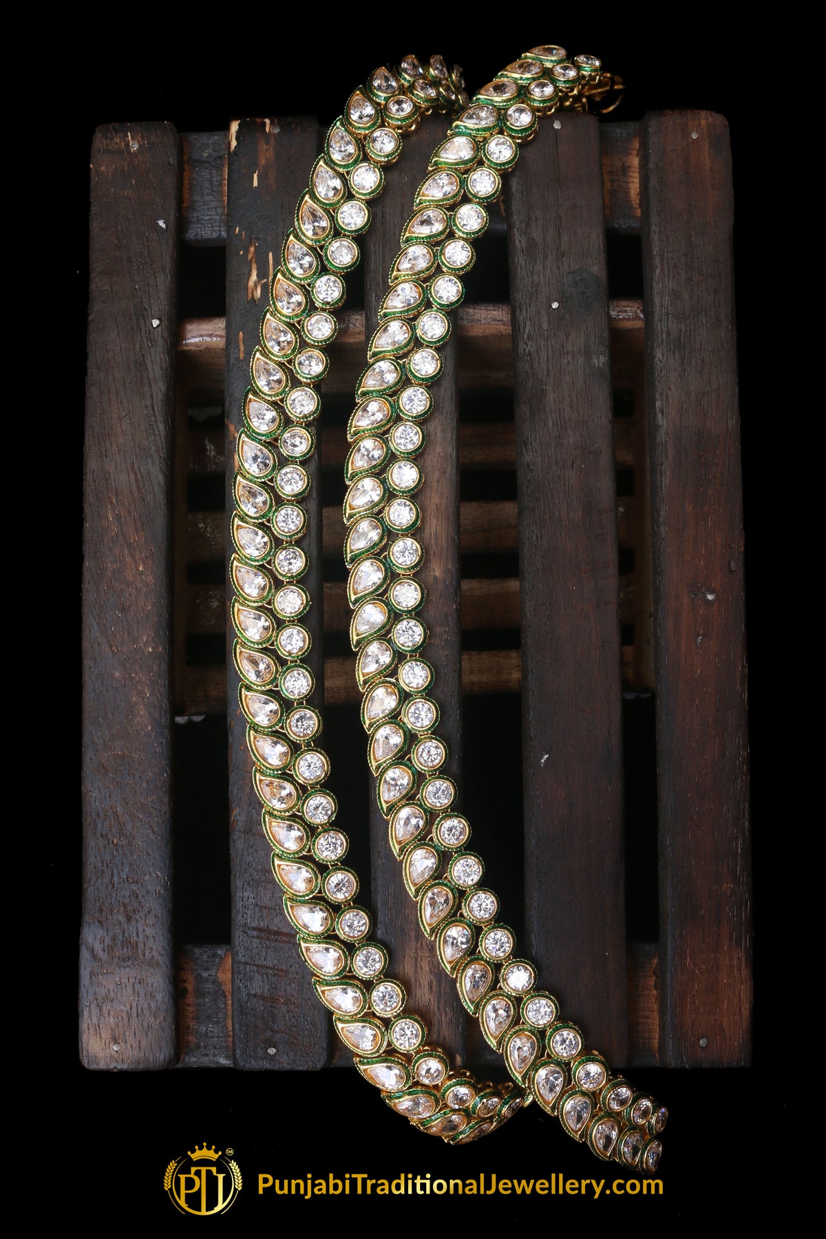 Polki Payal By Punjabi Traditional Jewellery