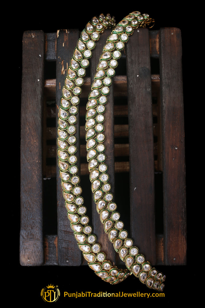 Polki Payal By Punjabi Traditional Jewellery