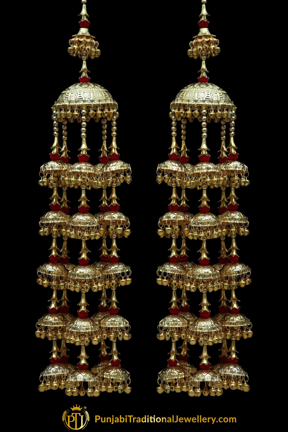 Maroon Bridal Kalira By Punjabi Traditional Jewellery