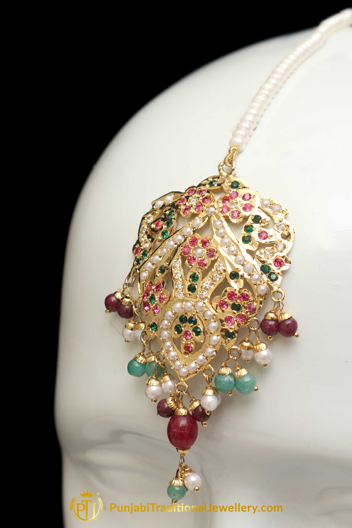 Multi Jadau Tikka By Punjabi Traditional Jewellery
