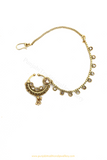 Antique Gold Finished Polki Nath By PTJ