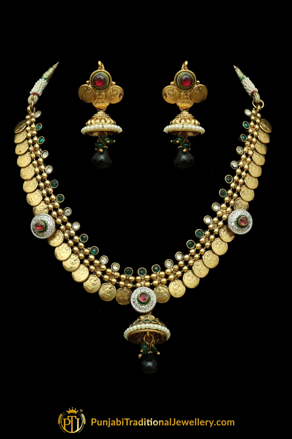 Gold Plated Jodha Necklace Set By Punjabi Traditional Jewellery