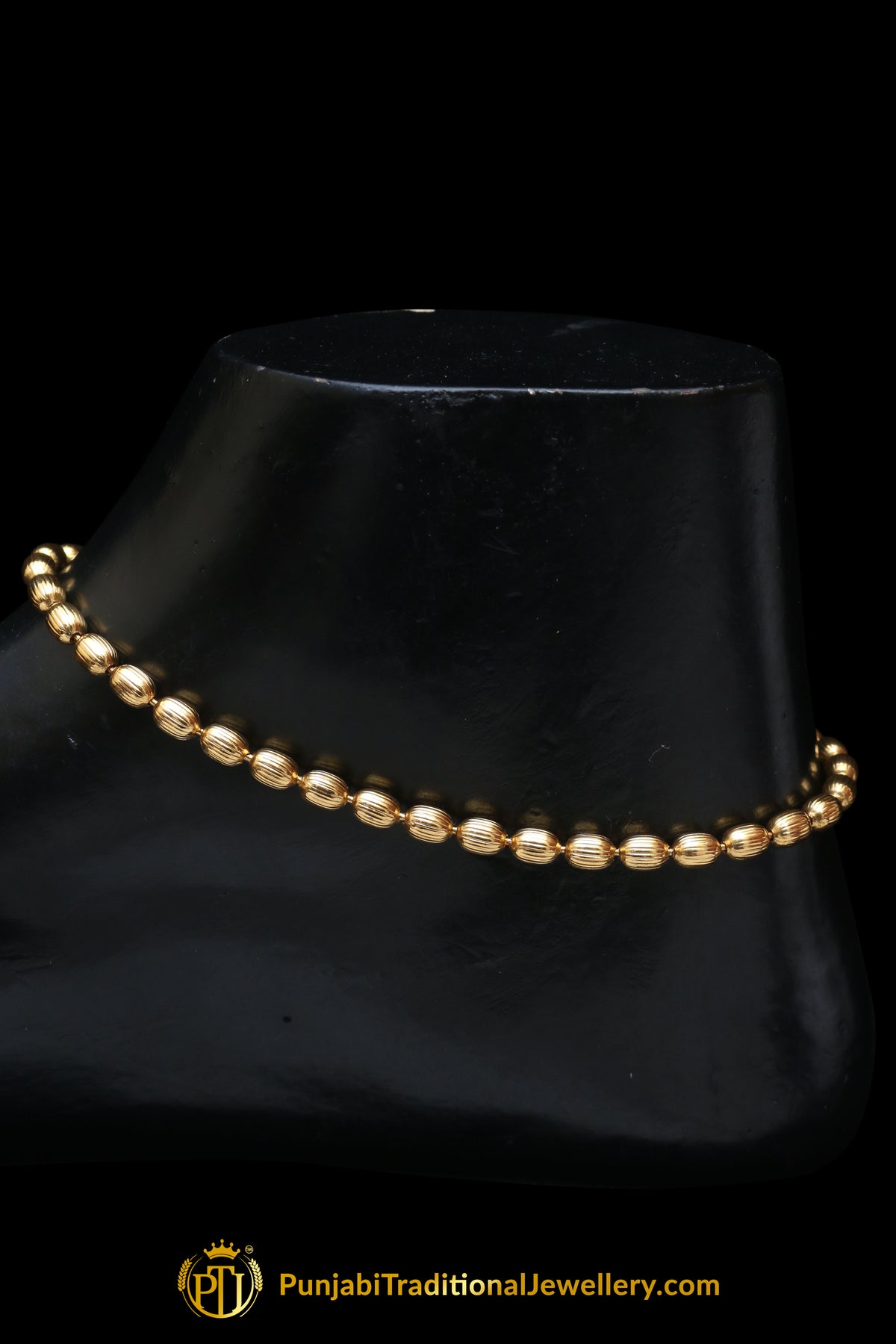 Antique Gold Payal By Punjabi Traditional Jewellery