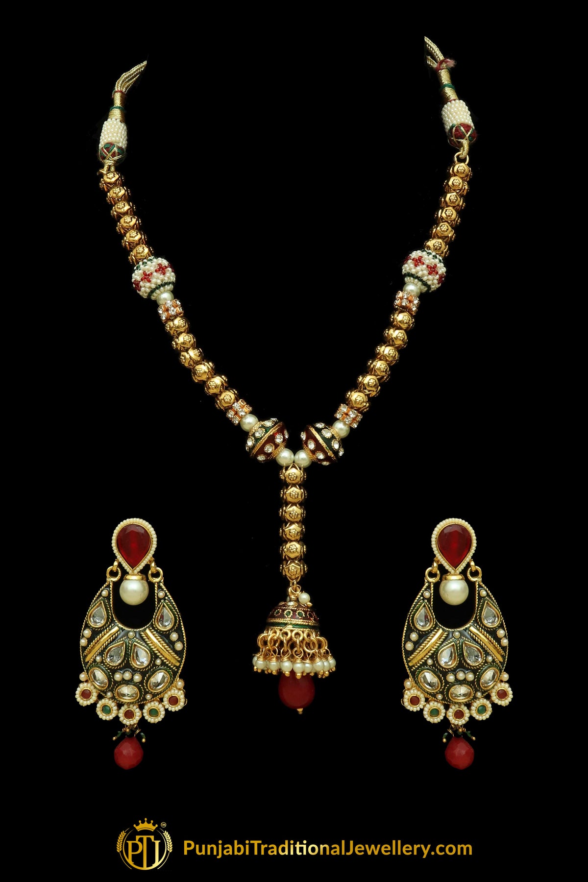 Jodha Mala Necklace Set By Punjabi Traditional Jewellery