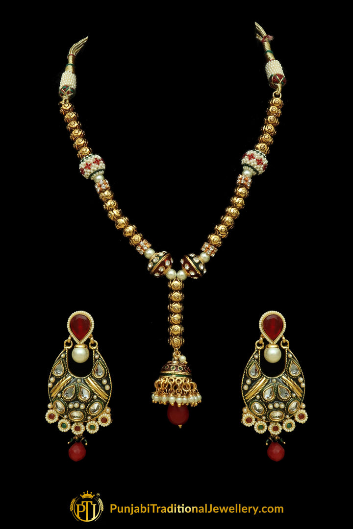Jodha Mala Necklace Set By Punjabi Traditional Jewellery
