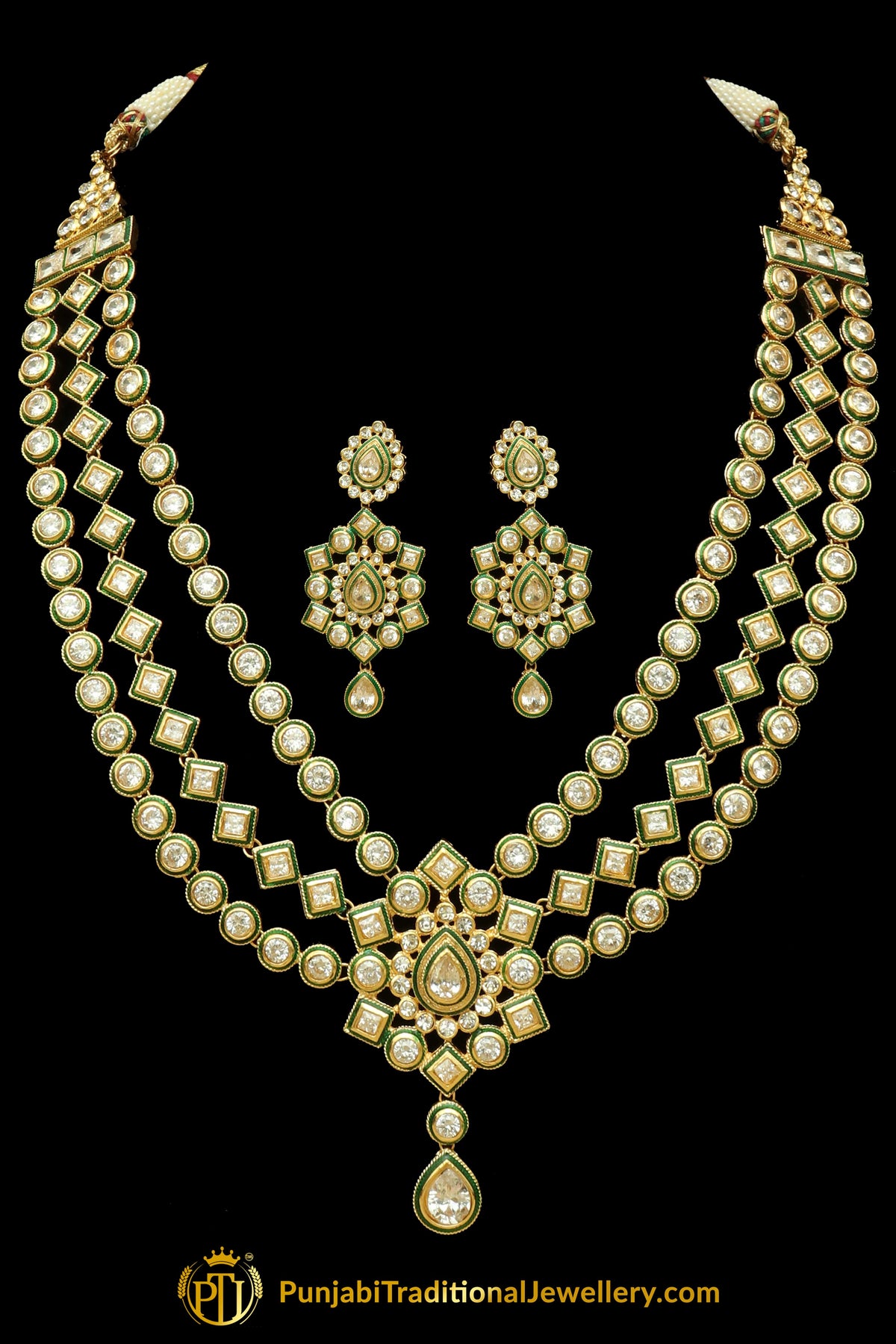 Polki Necklace Set By Punjabi Traditional Jewellery