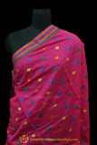 Pure Phulkari Dupatta With Pink Color By Punjabi Traditional Jewellery