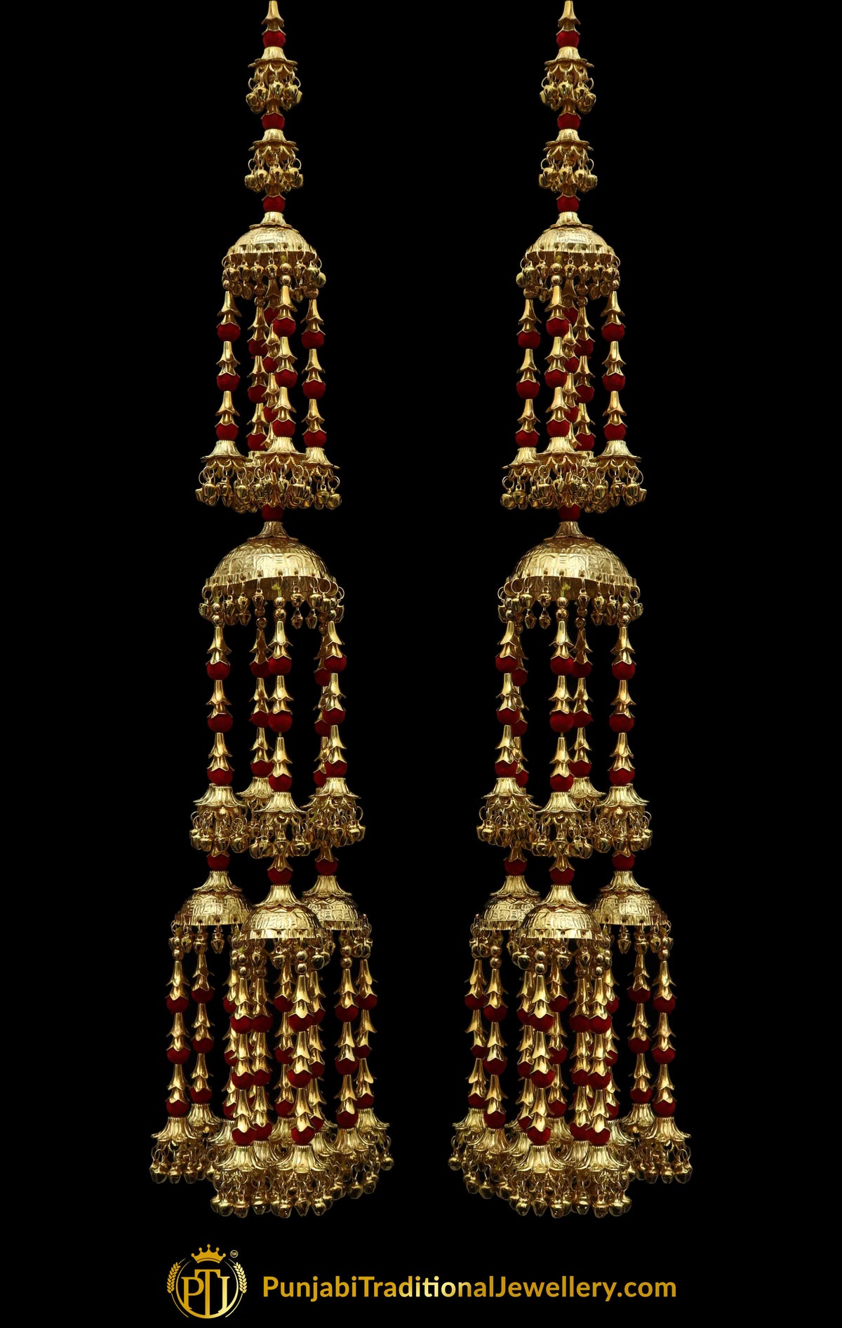 Red Bridal Kalira By Punjabi Traditional Jewellery