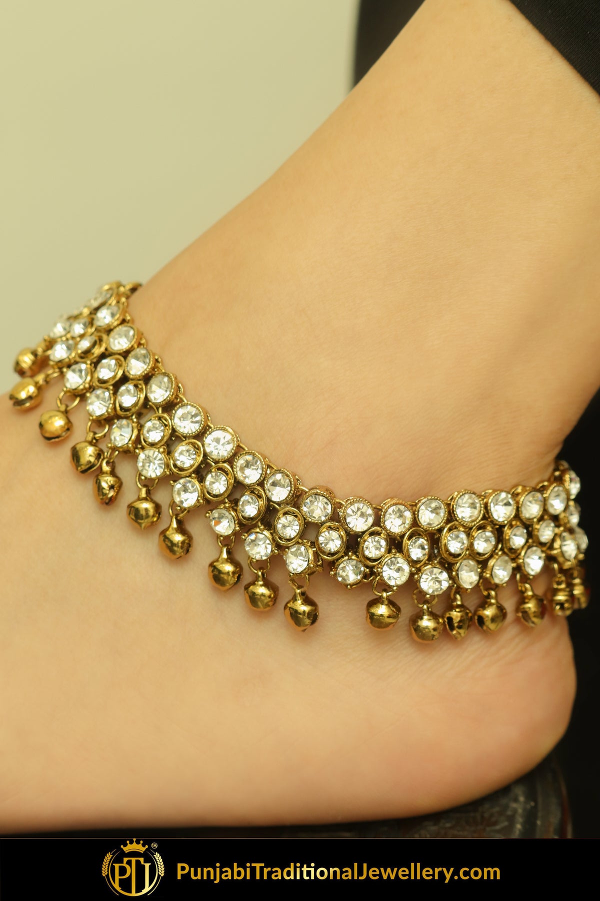 Gold Finished Jerkan Payal | Punjabi Traditional Jewellery Exclusive