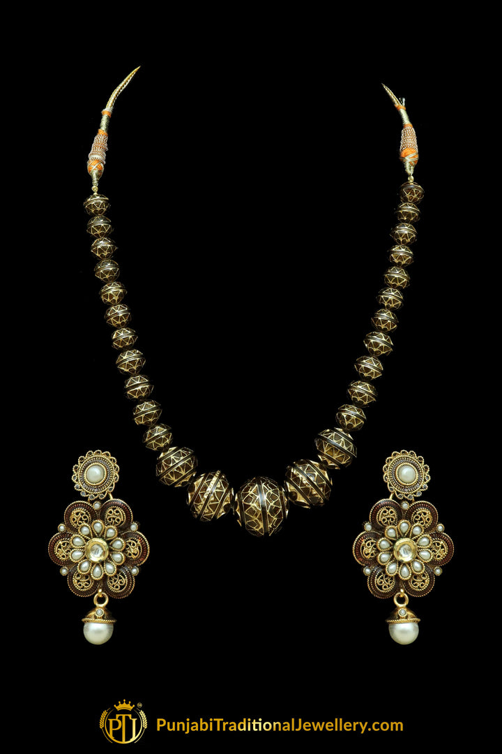 Pearl Jodha Mala Necklace Set By Punjabi Traditional Jewellery