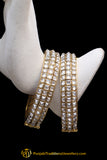 Polki Karra Bangles (Pair) By Punjabi Traditional Jewellery
