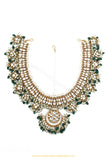 Gold Finished Emerald Kundan Matha Patti By PTJ Exclusive