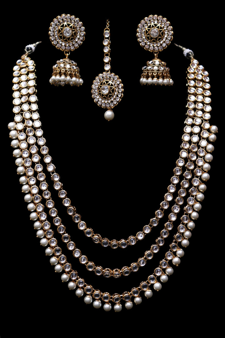 Qainaat Long Necklace Set By Punjabi Traditional Jewellery