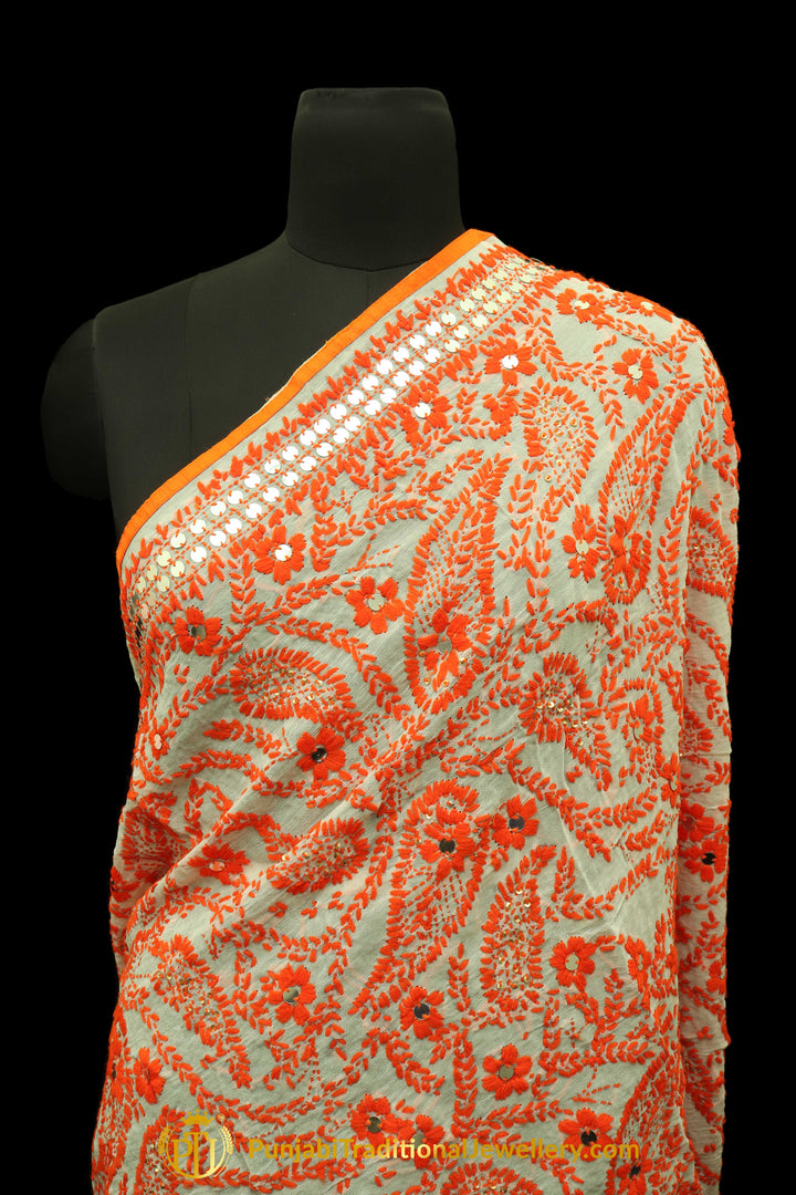 Pure Phulkari Dupatta By Punjabi Traditional Jewellery