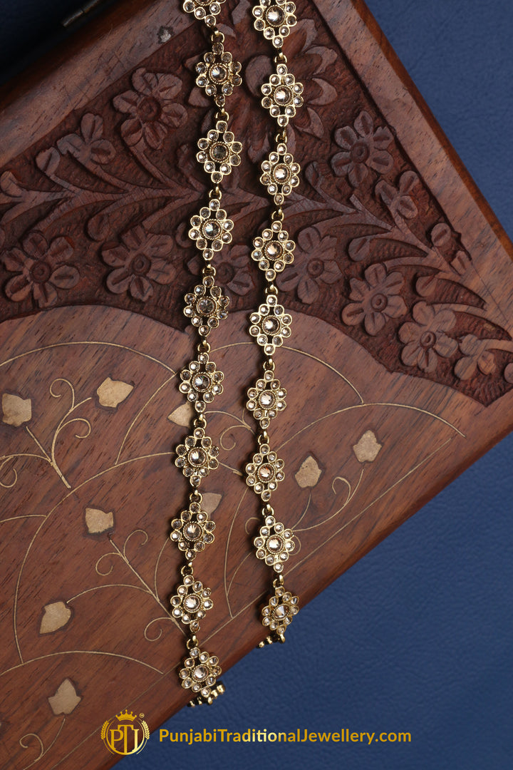 Champagne Stone Payal By Punjabi Traditional Jewellery