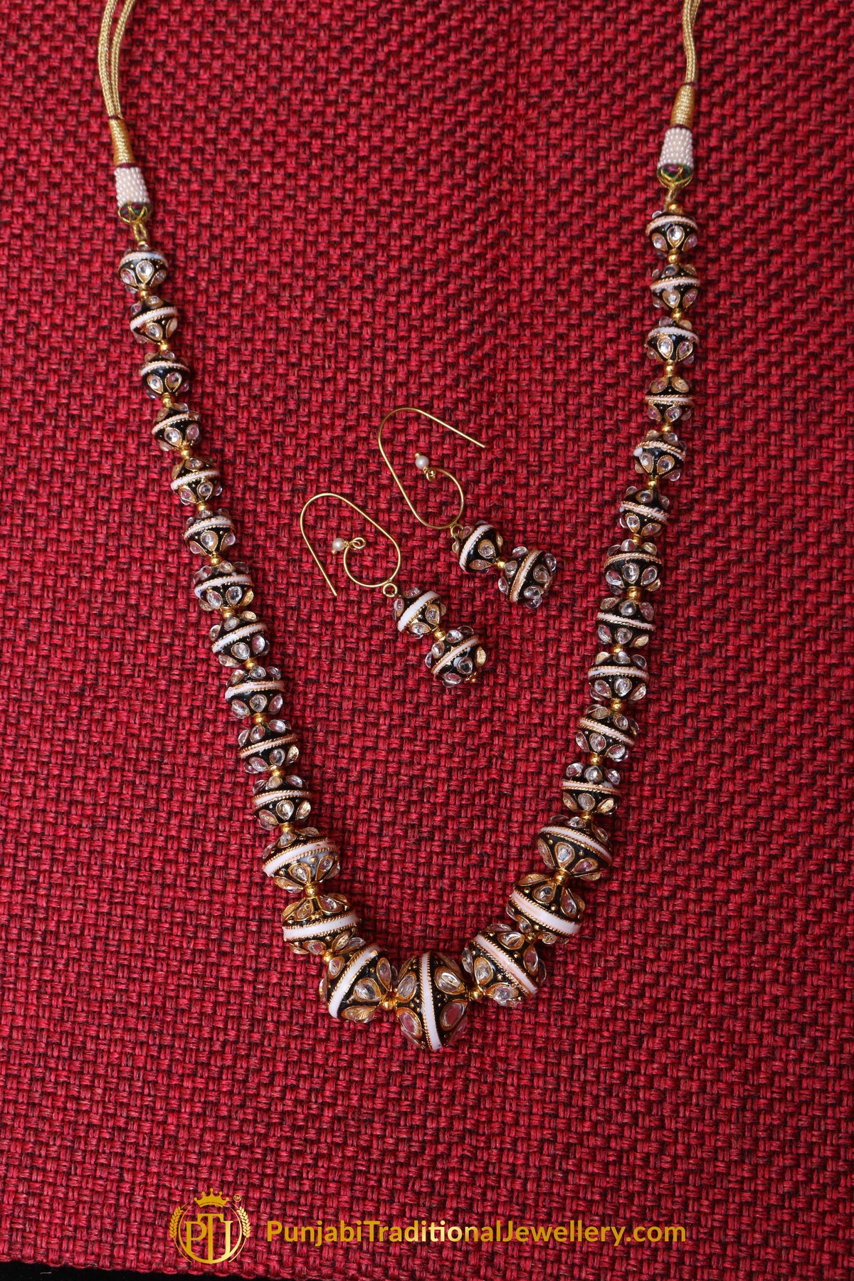 Mala Meena Necklace Set By Punjabi Traditional Jewellery
