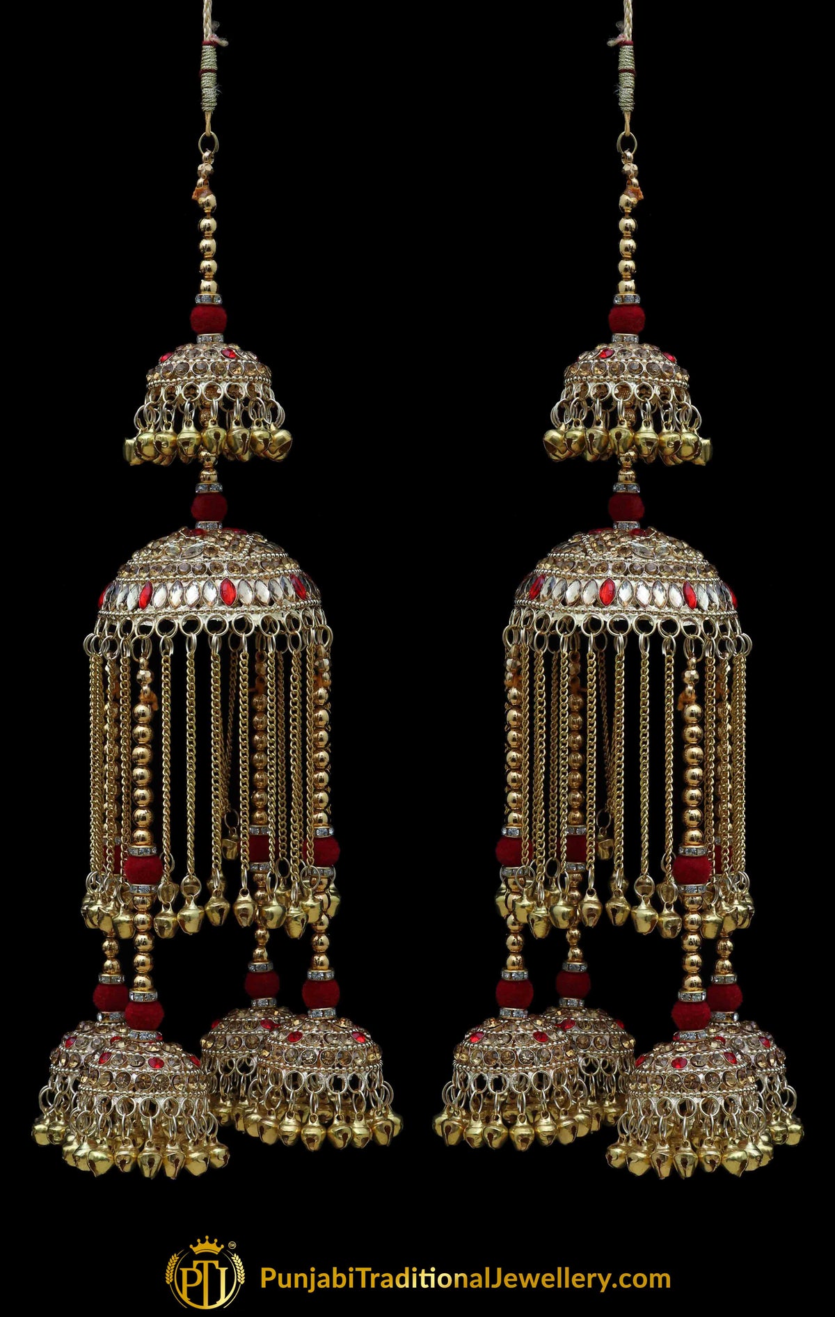 Red Bridal Wedding Kalira By Punjabi Traditional Jewellery