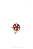 Gold Plated Rubby Kundan Nose Pin  By PTJ