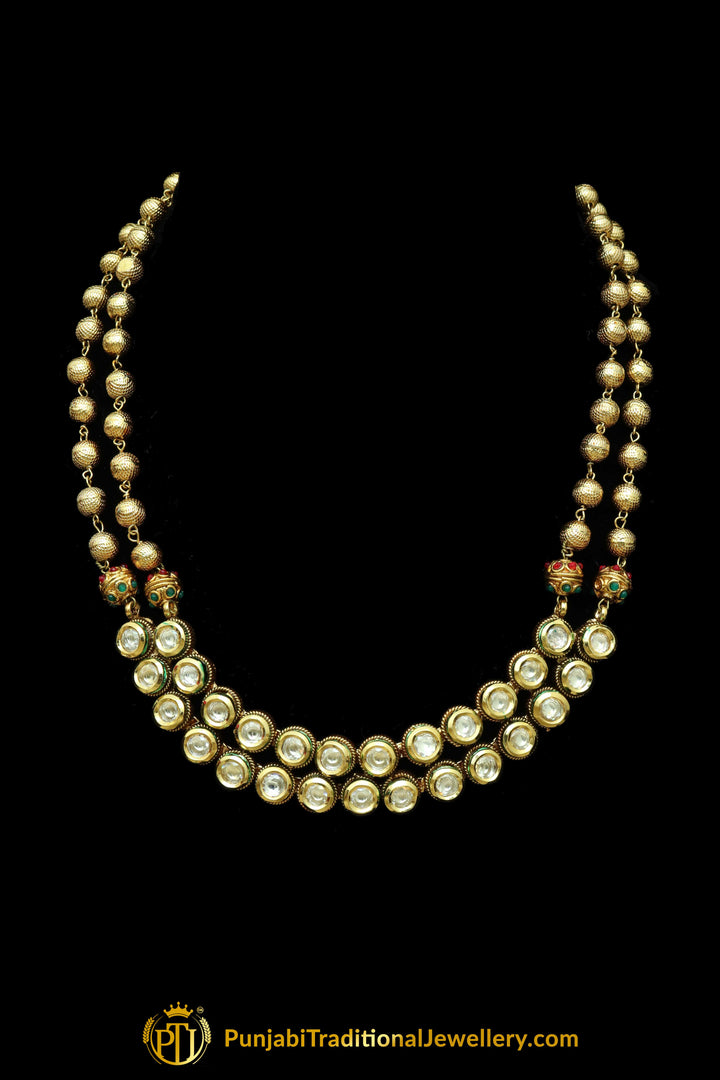 Kundan Gold Plated Jodha Necklace Only By Punjabi Traditional Jewellery