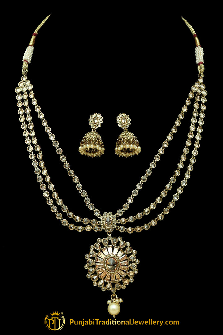 Gold Plated Necklace Set By Punjabi Taditional Jewellery