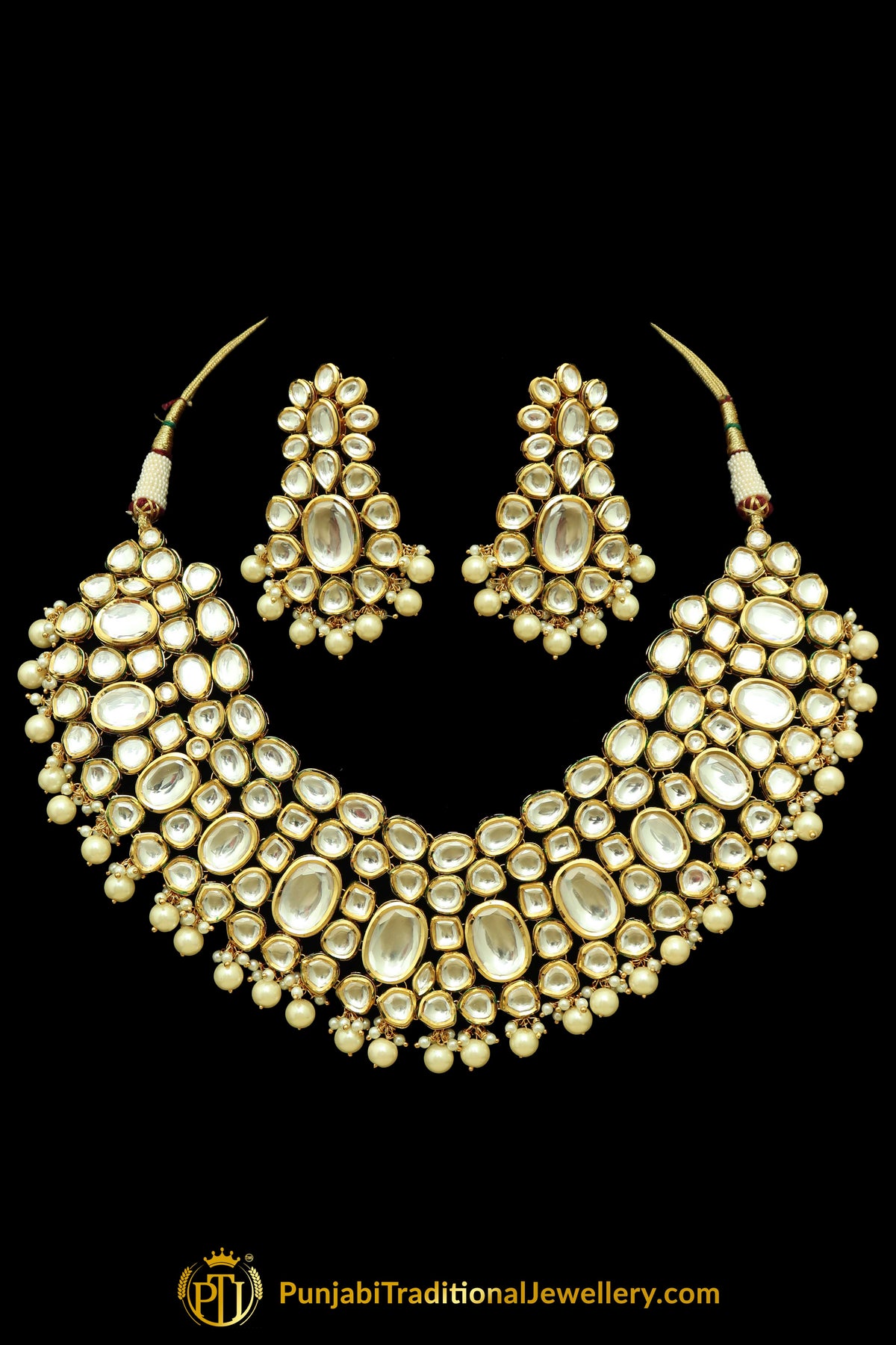 Kundan Necklace Set By Punjabi Taditional Jewellery